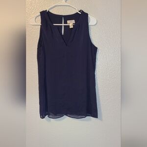 Anne Taylor Loft blue blouse